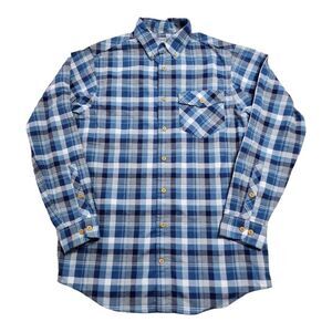 NWOT DULUTH TRADING‎ COMPANY LONG SLEEVE PLAID SHIRT MENS LARGE TALL Button-Down